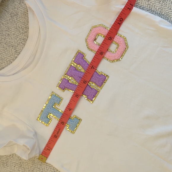 Amazon Essentials Homemade Iron-On "TWO" Decals T-shirt, 4T - Picture 6 of 7